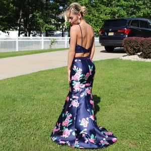 Prom dress mermaid style two piece